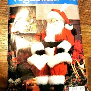 UNCUT SEWING PATTERN~VOGUE LINDA CARR7321 ~CHRISTMAS CRAFT 49" SANTA